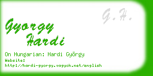 gyorgy hardi business card